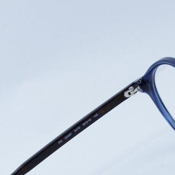 NEW POLO RALPH LAUREN PH2246F 5470 SHINY TRANSPARENT NAVY BLUE EYEGLASSES - Picture 6 of 9